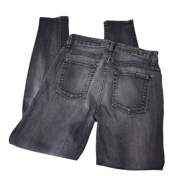 7 FOR ALL MANKIND - High Waisted Ankle Stretch Skinny Jeans Sz 28 - Picture 5 of 7